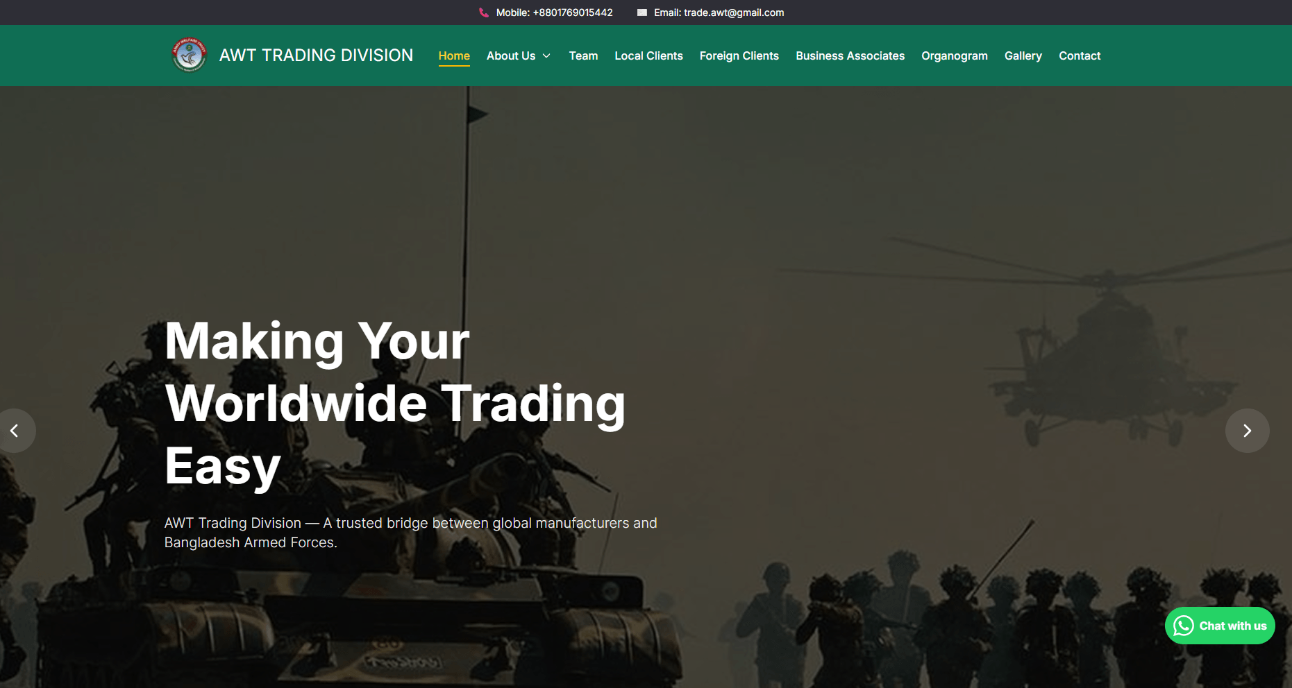 AWT Trading Division – Defense Procurement & Global Partnerships