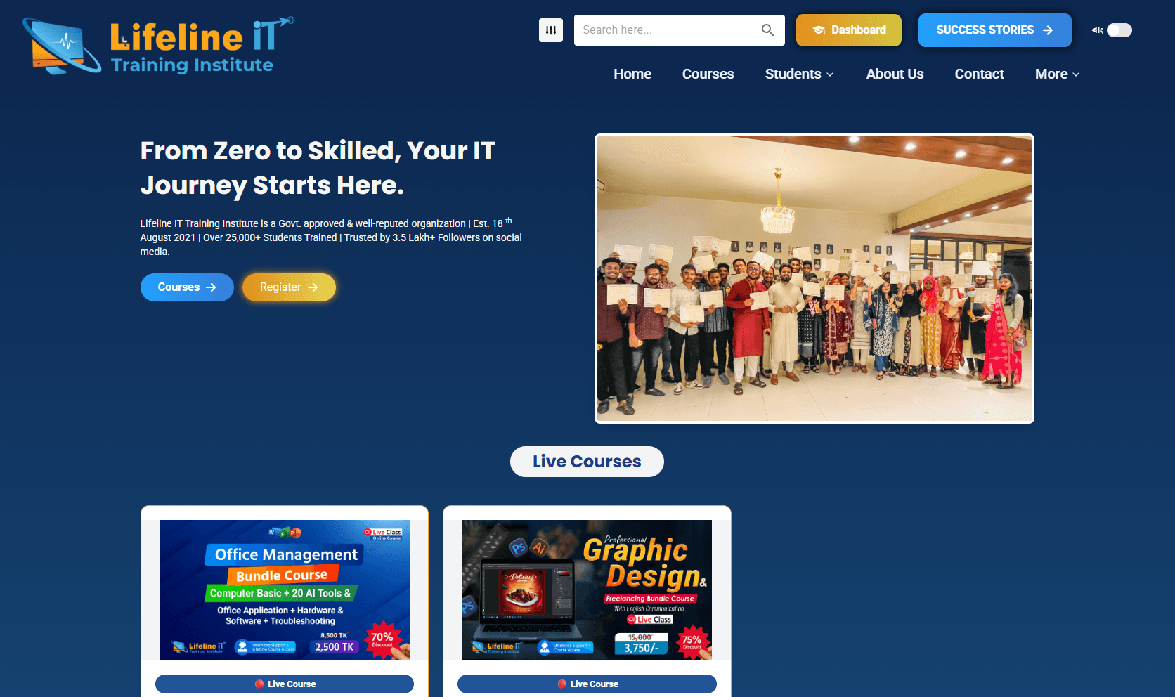 Lifeline IT Training Institute – IT Skills, Digital Marketing & Freelancing Courses