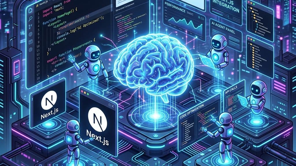 AI Agents interacting with a Next.js Web Interface